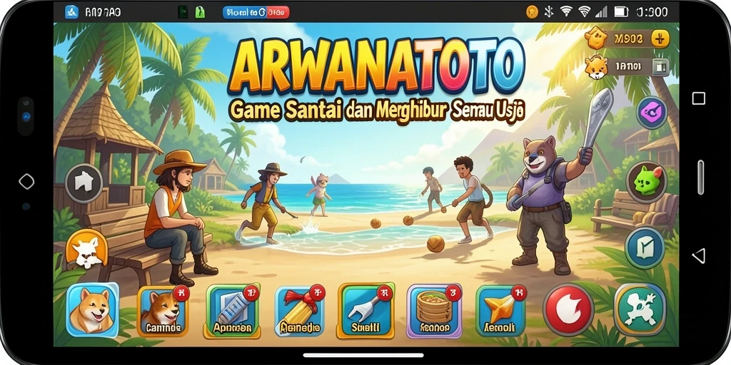 Tampilan gameplay <strong>ARWANATOTO</strong> yang menarik dan penuh warna.