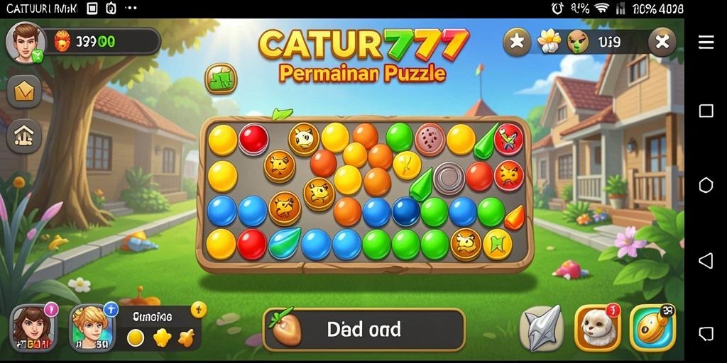 Screenshot yang menunjukkan pengalaman seru bermain Puzzle di CATUR777.