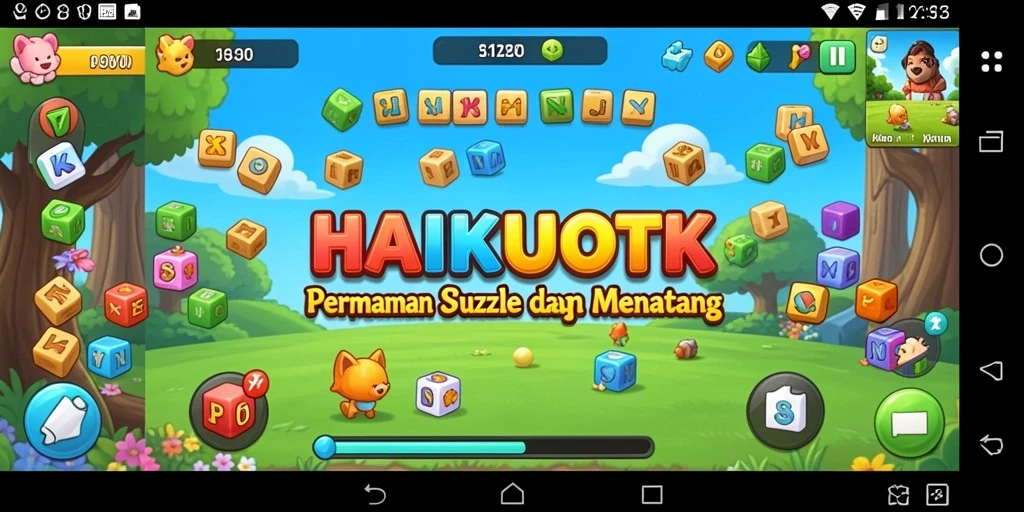 Screenshot gameplay HAIKUOTK menampilkan tantangan Puzzle yang menarik.