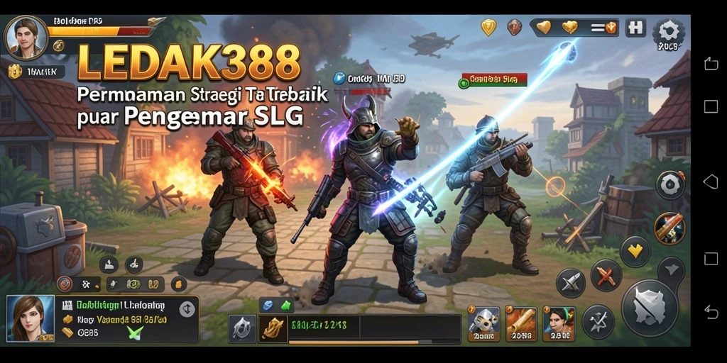Tangkapan layar ini menunjukkan seru dan menantangnya gameplay SLG.
