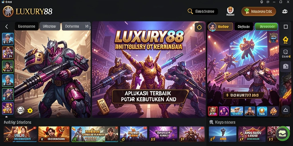 Tampilan antarmuka LUXURY88 yang modern dan ramah pengguna.