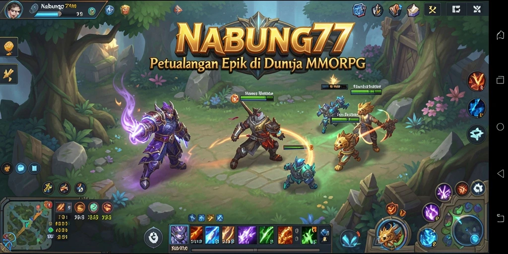Gameplay epik di NABUNG77 yang penuh petualangan MMORPG.