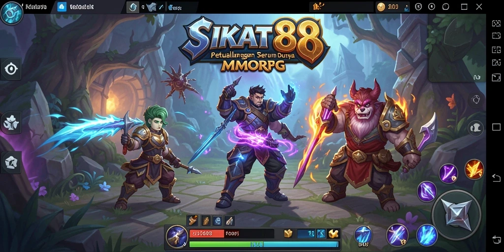 Screenshot gameplay SIKAT88 menampilkan pertarungan aksi yang mendebarkan.