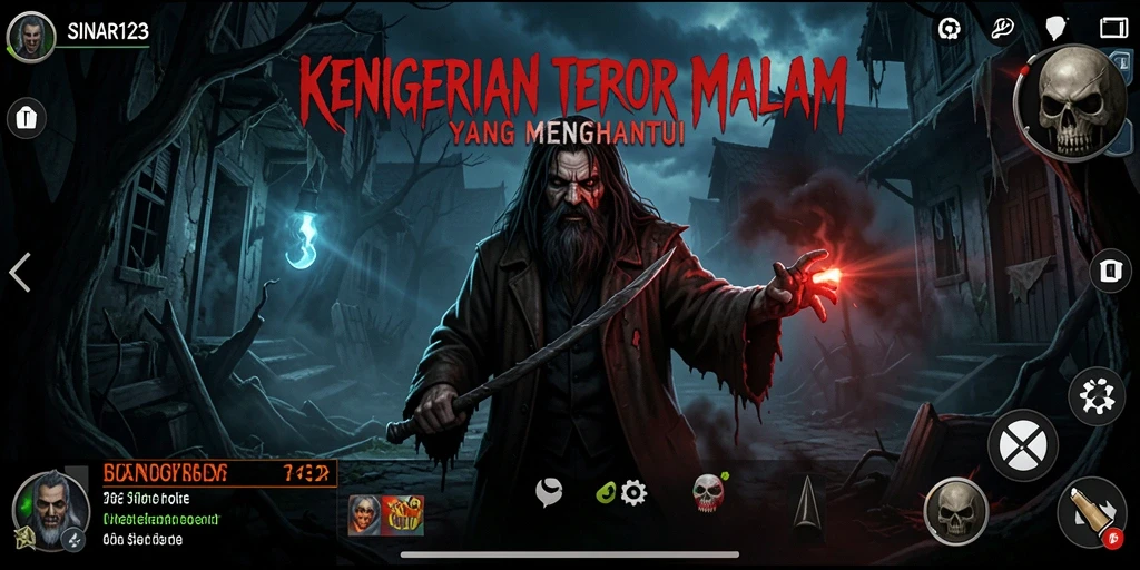 Screenshot gameplay SINAR123 dengan suasana Horror yang memukau.