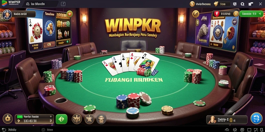 Tampilan gameplay <strong>WINPKR</strong> yang mendebarkan dan menyenangkan.